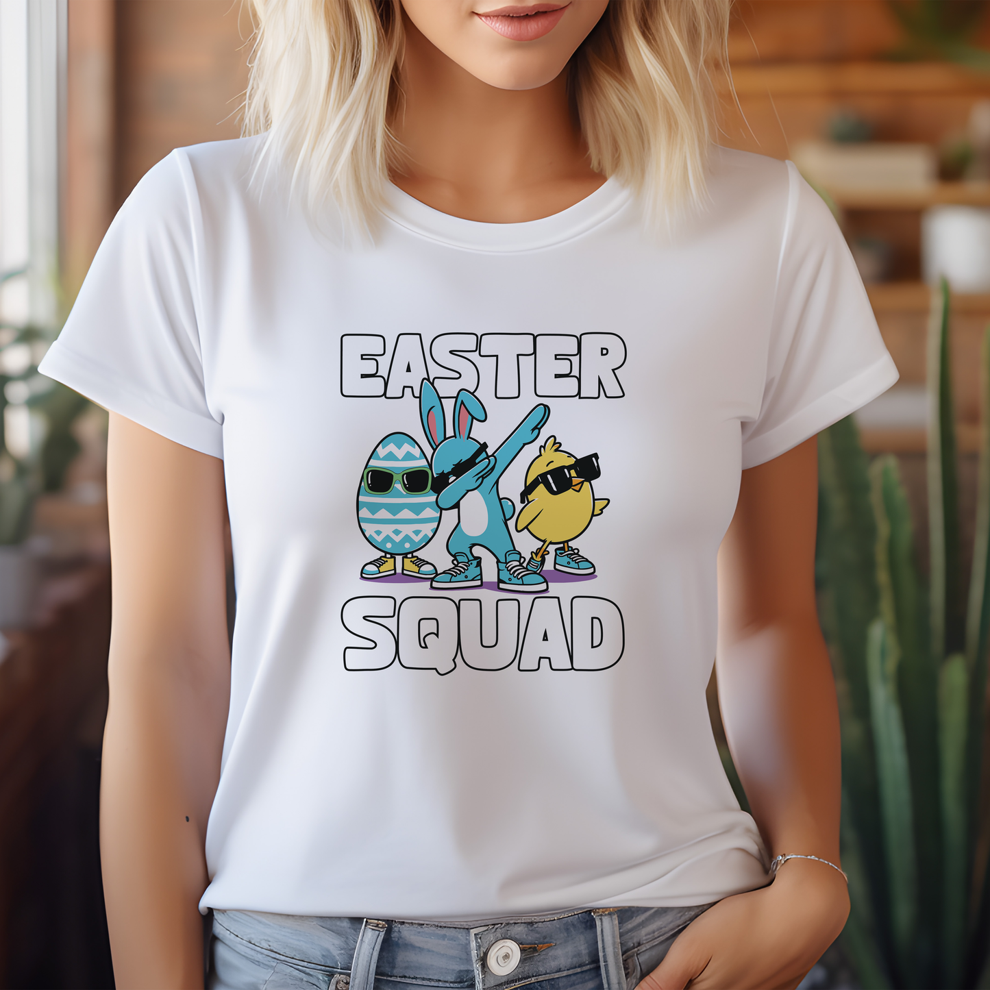 Press-Ready Easter Heat Transfer - Easter Squad