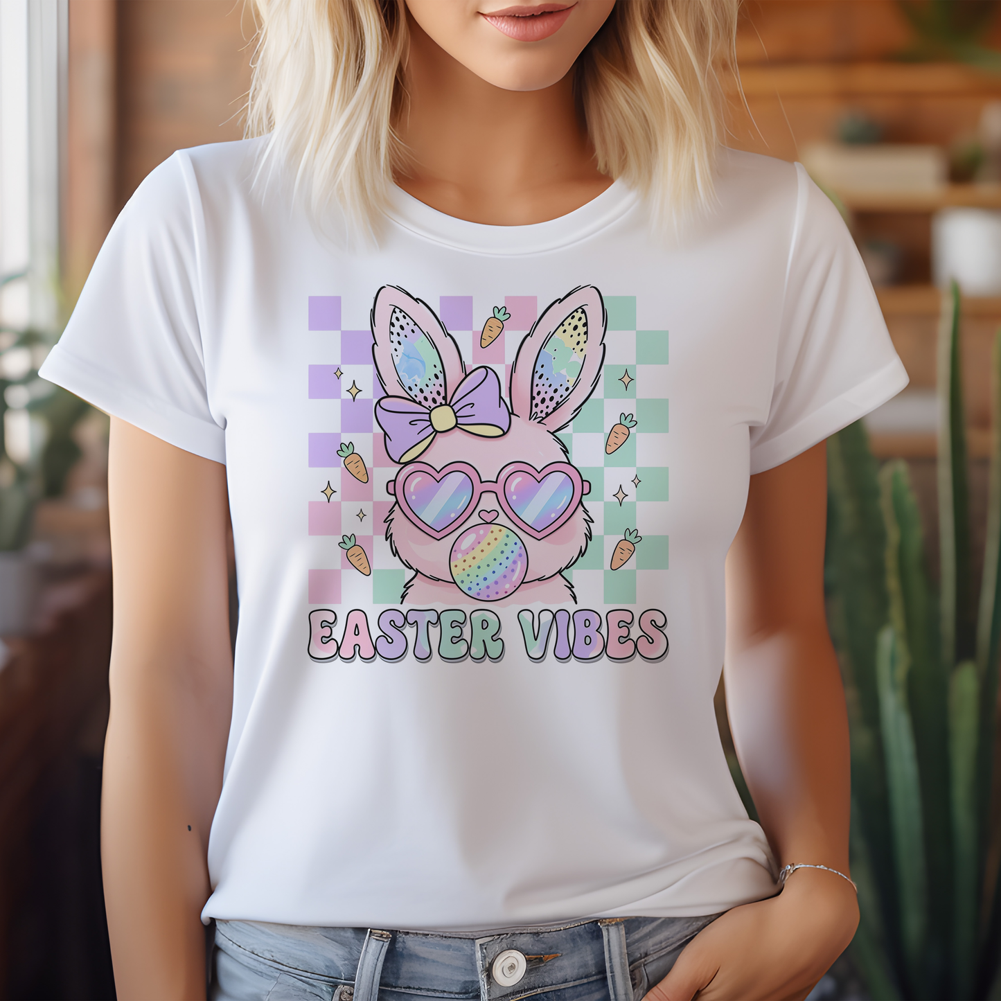 Press-Ready Easter Heat Transfer - Easter Vibes