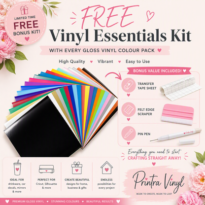 Gloss Vinyl Colour Pack | Sheets