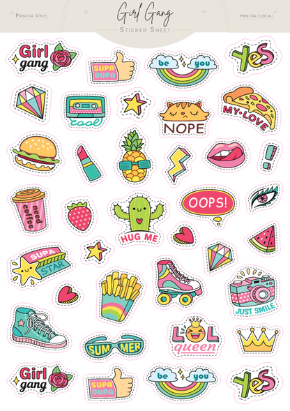 Girl Gang Sticker Sheet
