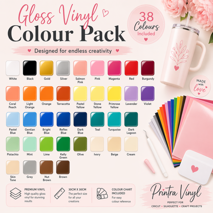 Gloss Vinyl Colour Pack | Sheets