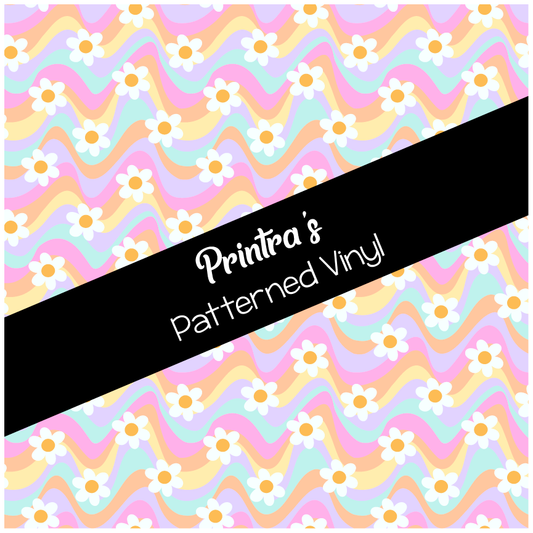 Groovy Daisies Patterned Vinyl