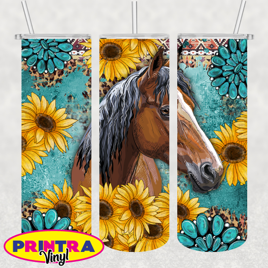 Horse Sunflowers Wrap (TW144)
