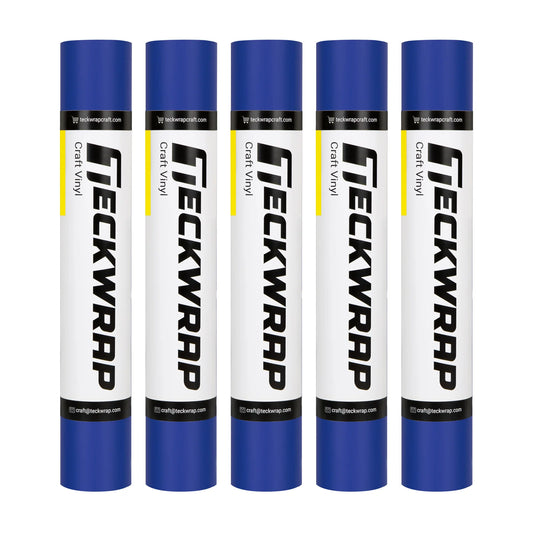 Impact Blue - TeckWrap MATTE Permanent Adhesive Vinyl