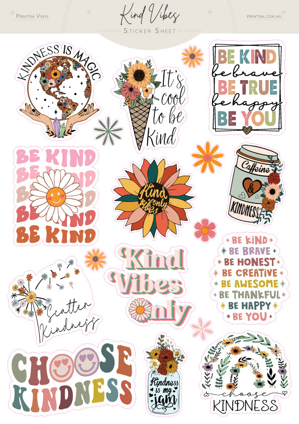 Kind Vibes Sticker Sheet