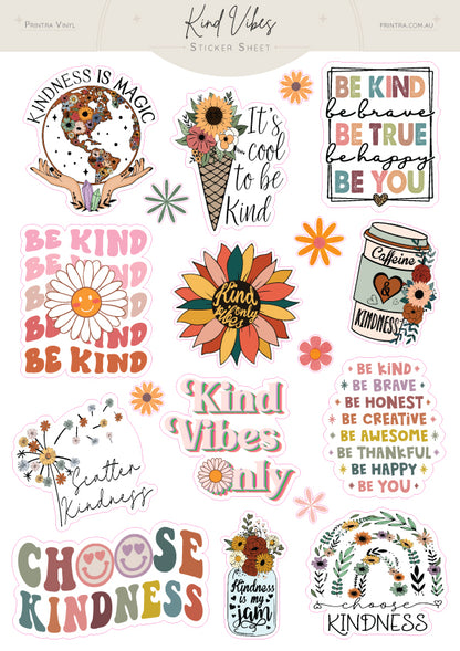 Kind Vibes Sticker Sheet