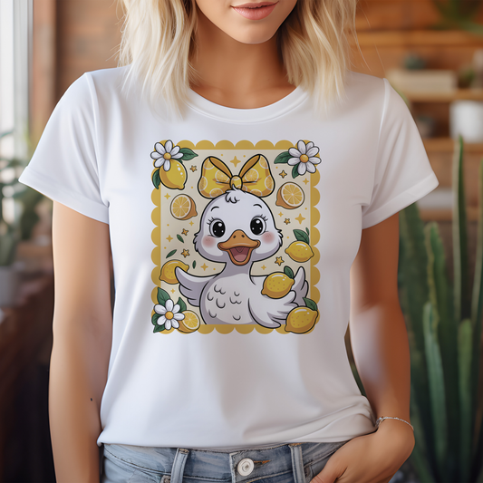 Press-Ready Heat Transfer - Lemon Duckie