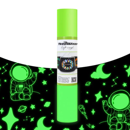 Glow in the Dark Adhesive Vinyl - LIME