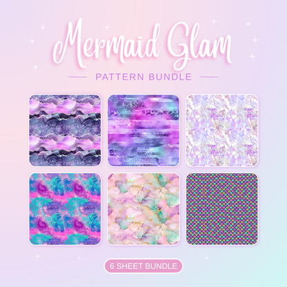 Mermaid Glam Patterned Vinyl Bundle