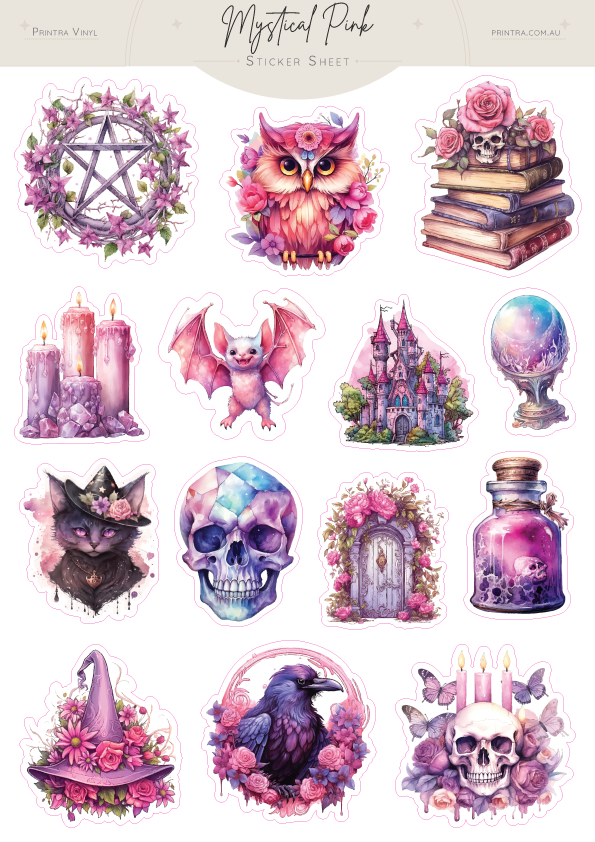 Mystical Pink Sticker Sheet