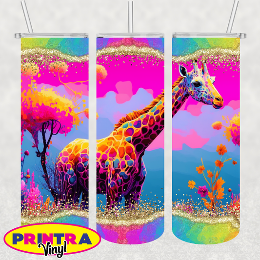 Neon Paint Giraffe Wrap (TW188)