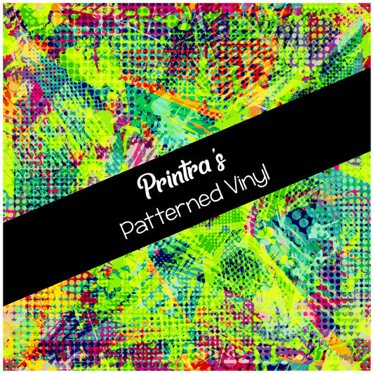 Neon Noise Patterned Vinyl