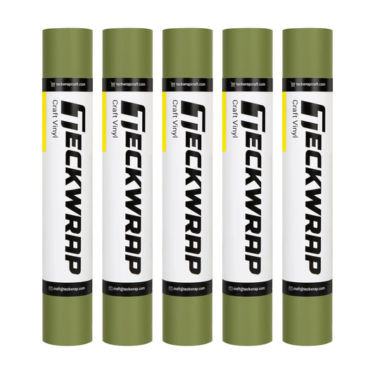 Olive - TeckWrap MATTE Permanent Adhesive Vinyl