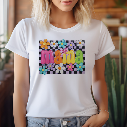 Press-Ready Heat Transfer - Painted Petals Mama