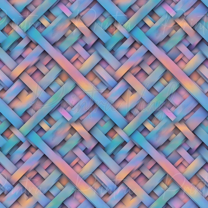 Pastel Weave Patterned Vinyl