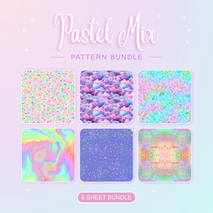 Pastel Mix Patterned Vinyl Bundle