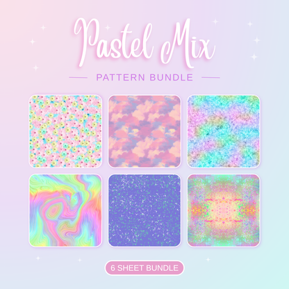 Pastel Mix Patterned Vinyl Bundle