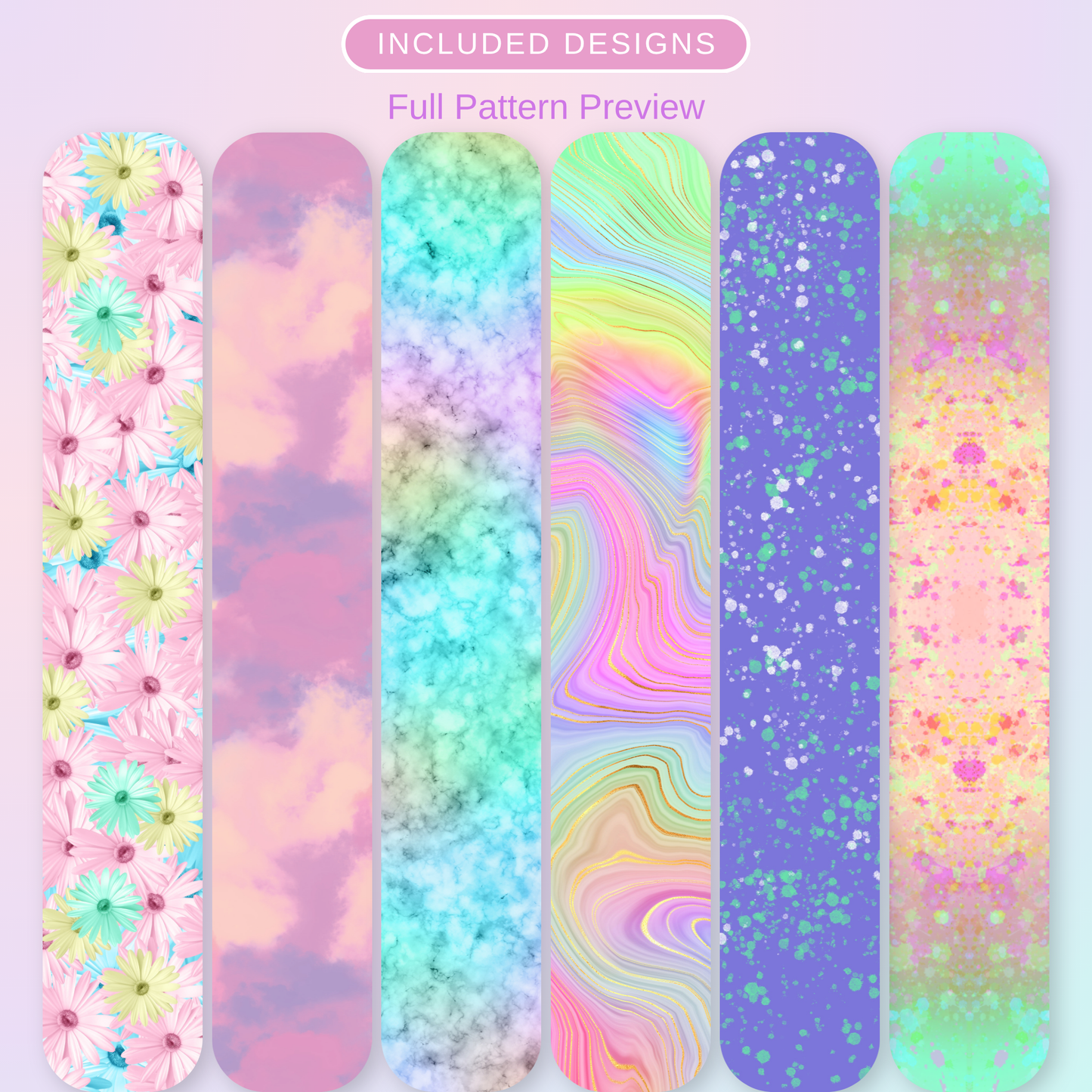 Pastel Mix Patterned Vinyl Bundle