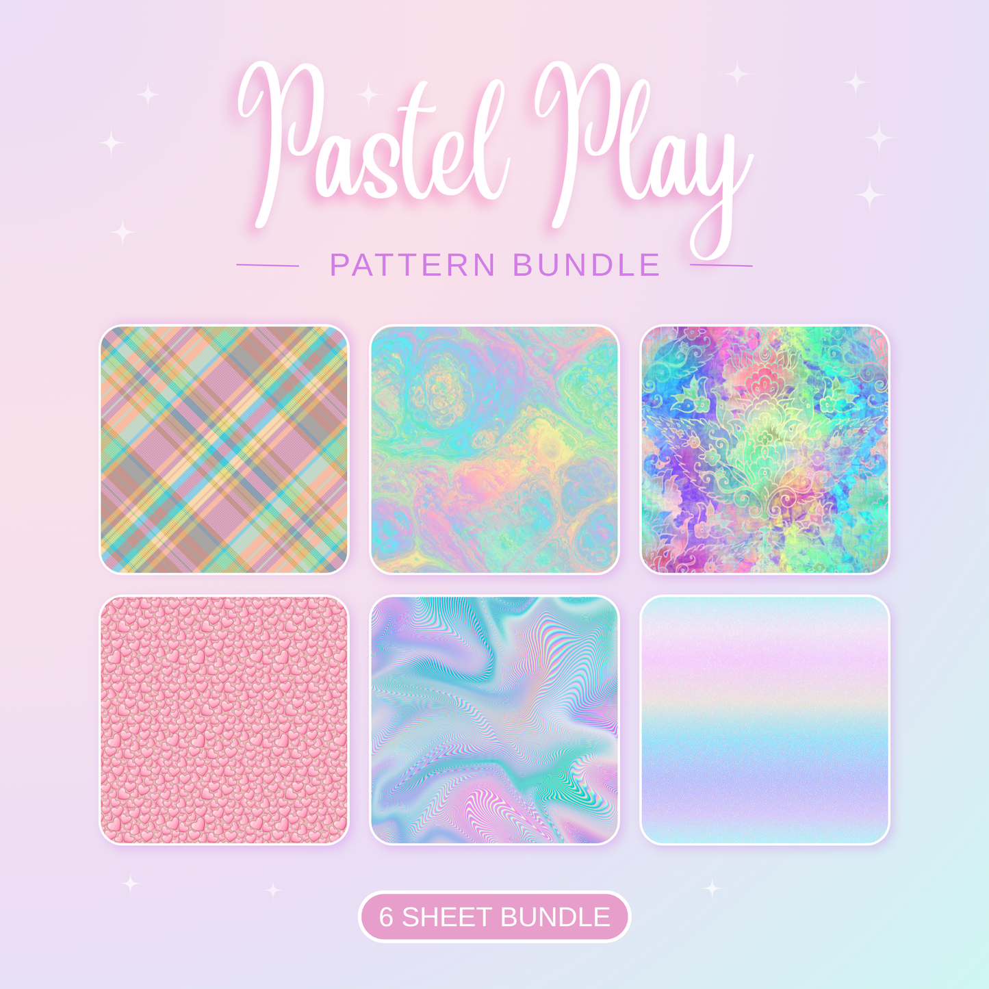Pastel Play Patterned Vinyl Bundle