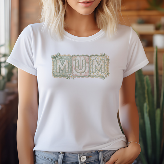 Press-Ready Heat Transfer - Patchwork Mum