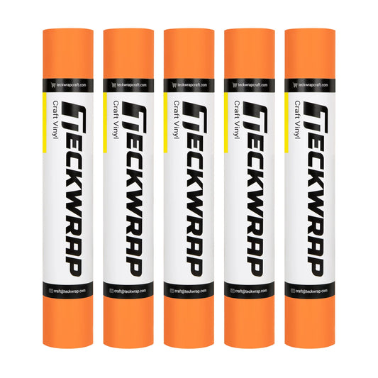Pumpkin - TeckWrap MATTE Permanent Adhesive Vinyl