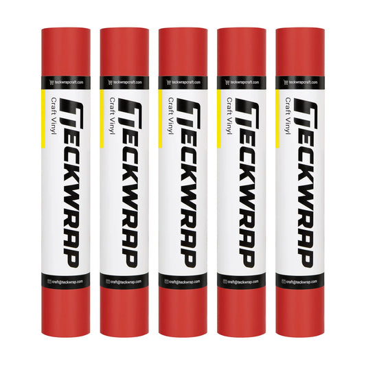 Pure Red - TeckWrap MATTE Permanent Adhesive Vinyl