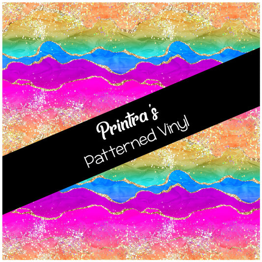 Rainbow Glitter Agate #02