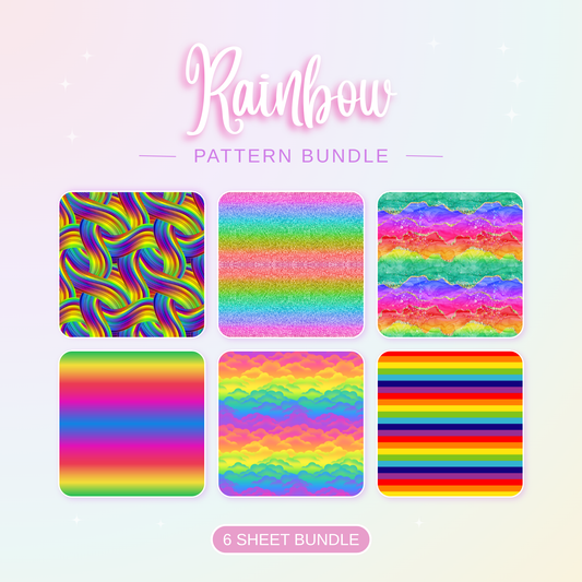 Rainbow Patterned Vinyl Bundle