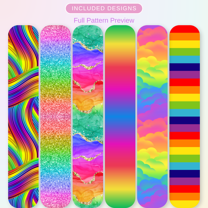 Rainbow Patterned Vinyl Bundle