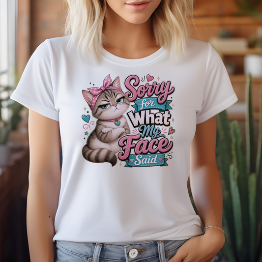 Press-Ready Heat Transfer - Sassy Kitty