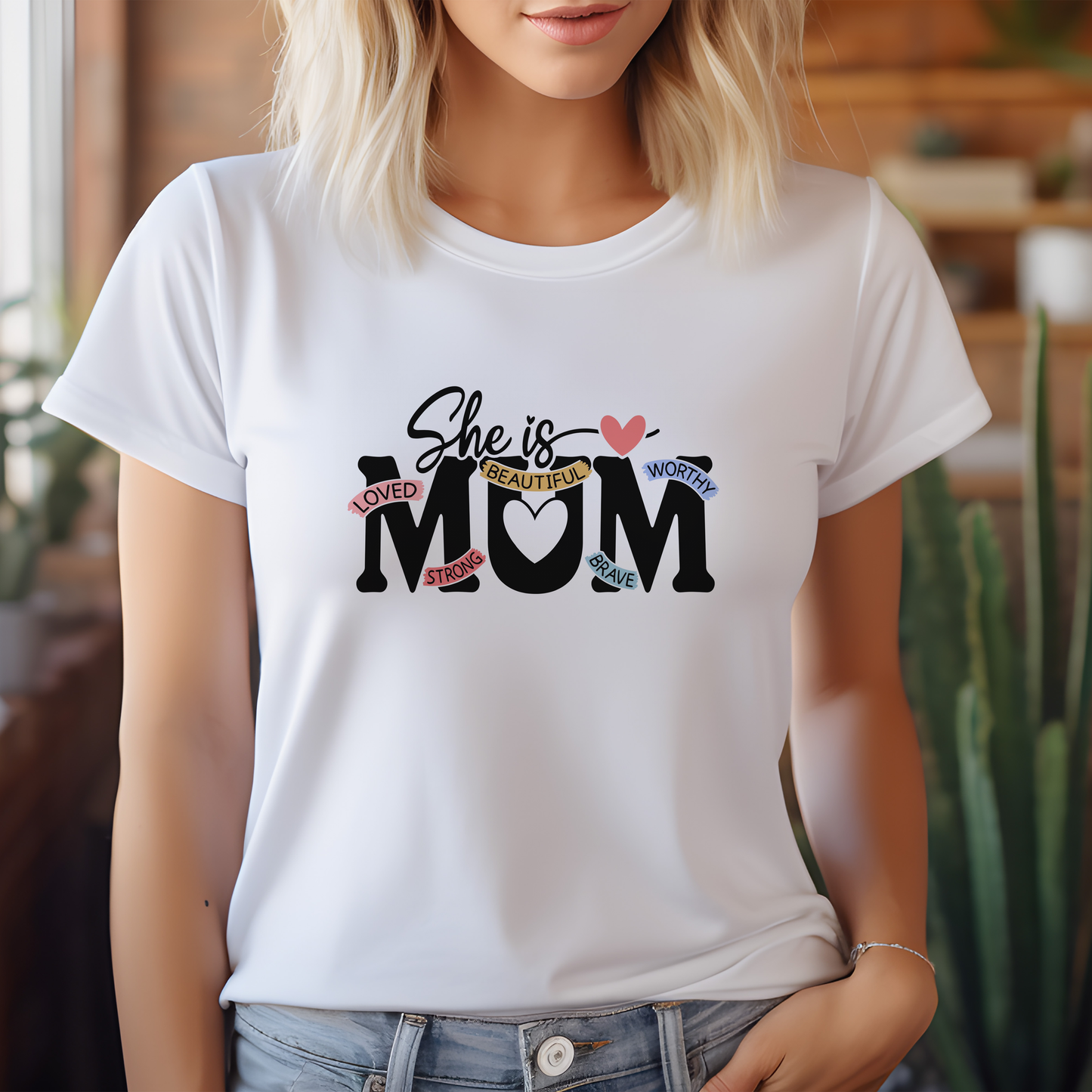 Press-Ready Heat Transfer - She Is Mum