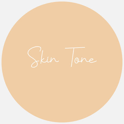 A round sample swatch of Avery Dennison Gloss Permanent Adhesive Vinyl in the colour Skin Tone.
