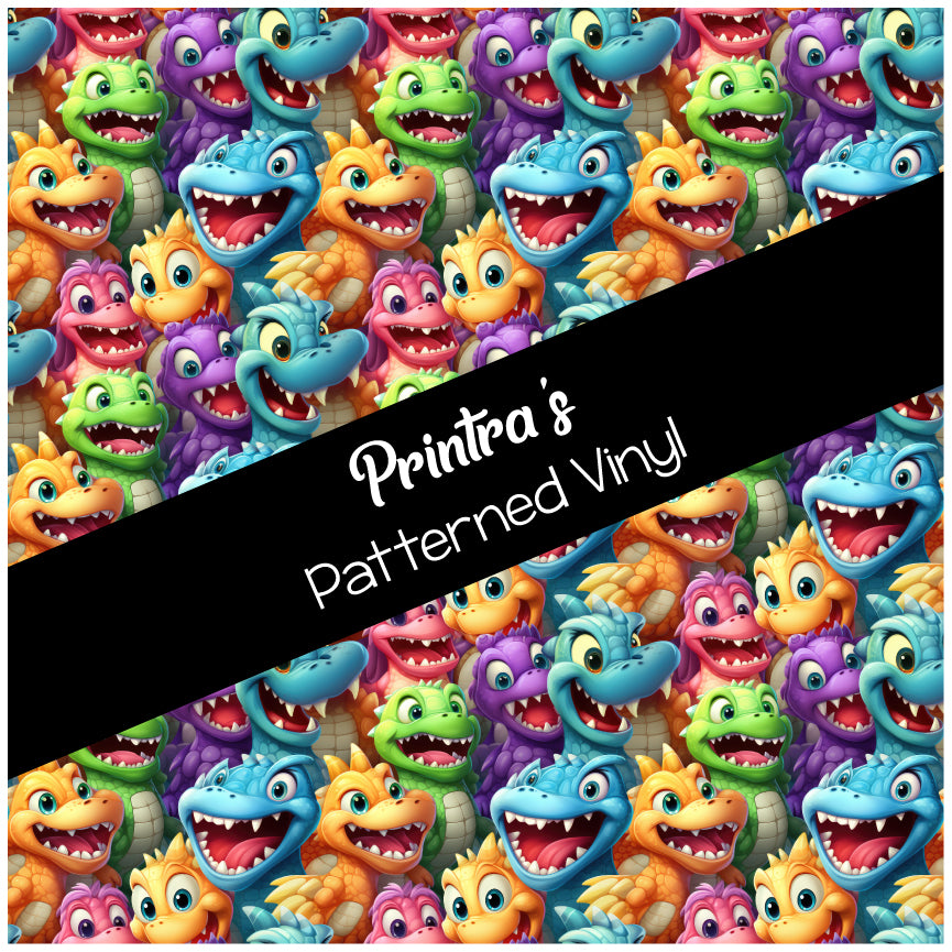 Smileysaurus Patterned Vinyl
