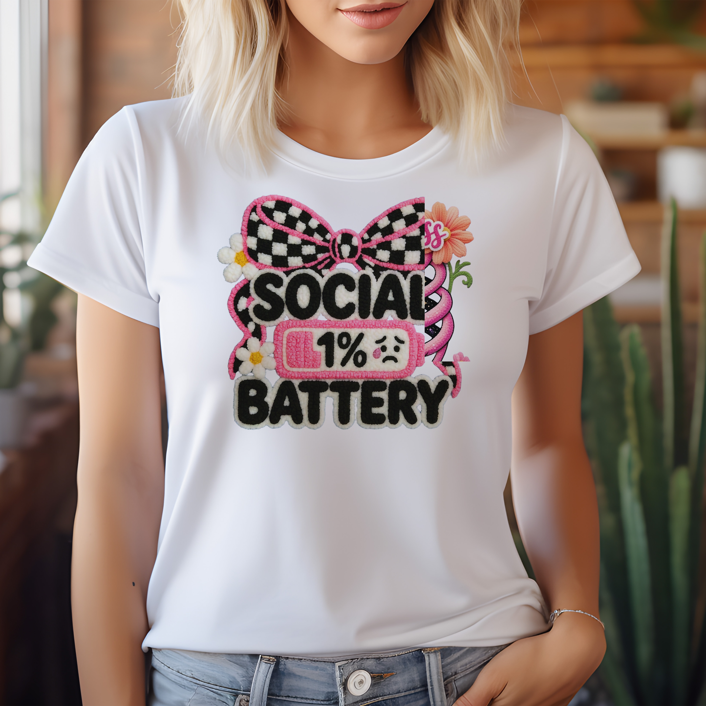 Press-Ready Heat Transfer - Social Battery