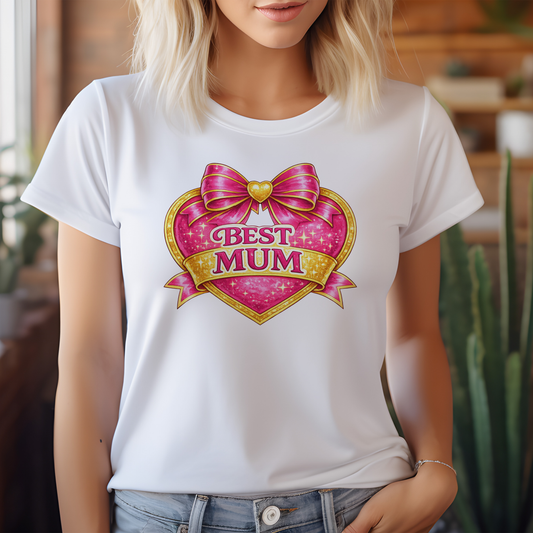 Press-Ready Heat Transfer - Sparkle Mum