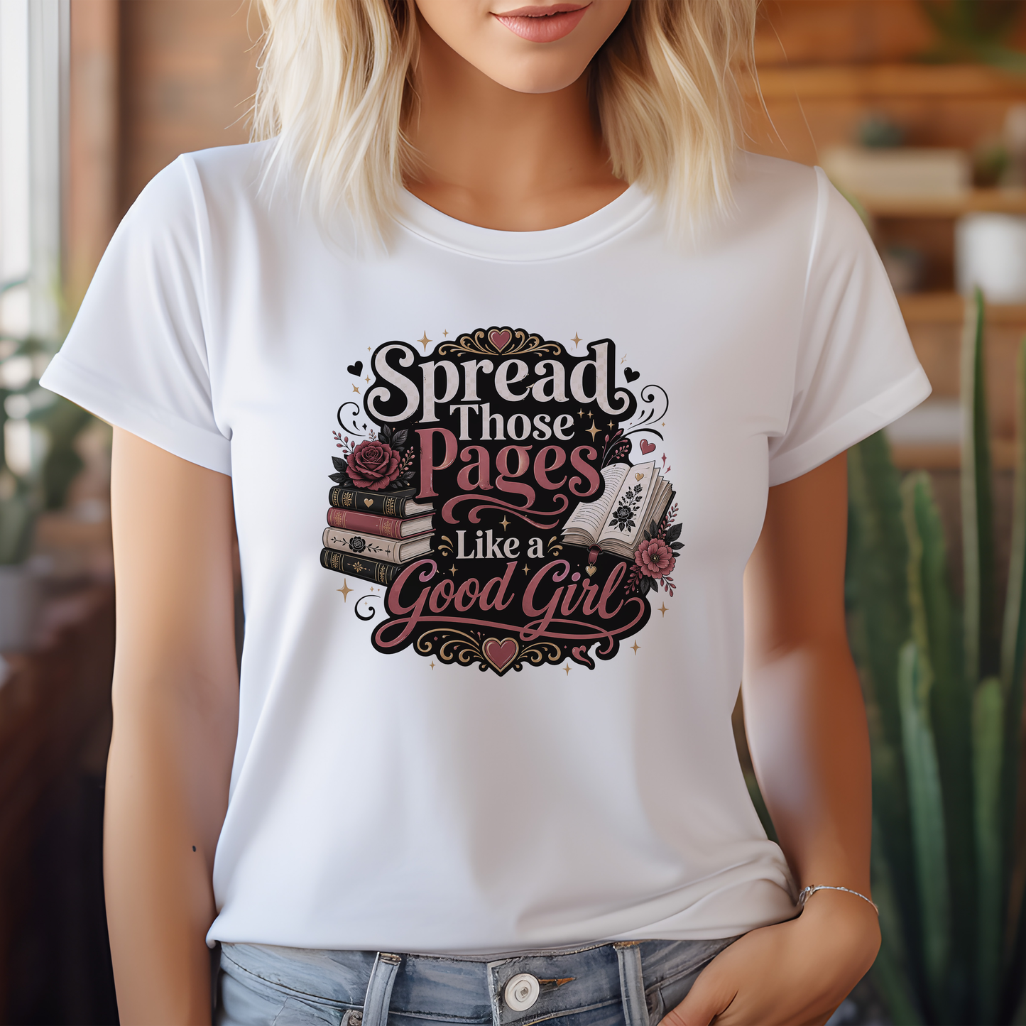 Press-Ready Heat Transfer - Spicy Book Girl
