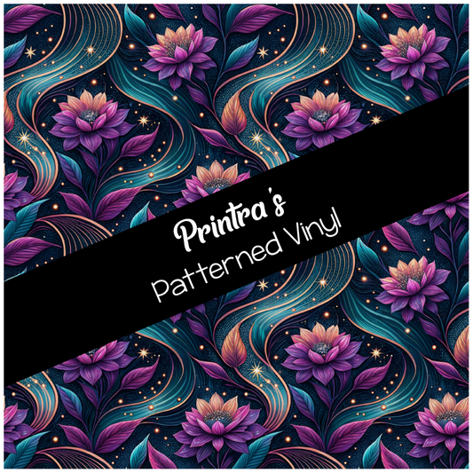 Starlit Petals Patterned Vinyl