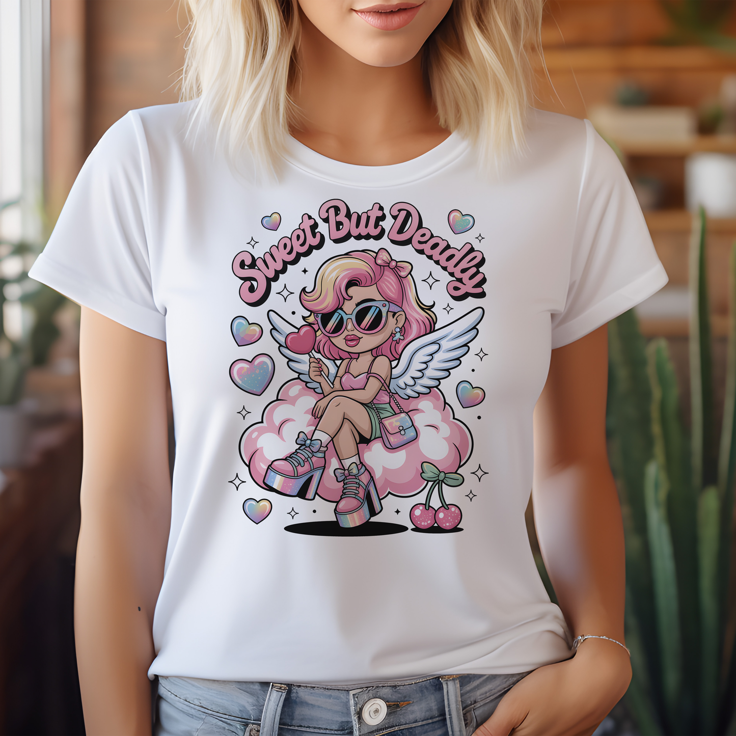 Press-Ready Heat Transfer - Sweet Angel