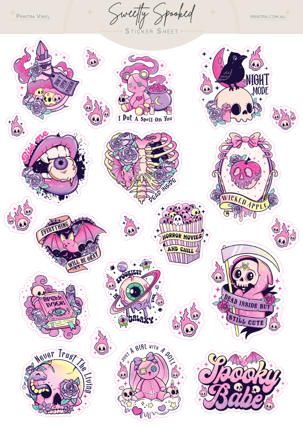 Sweetly Spooked Sticker Sheet