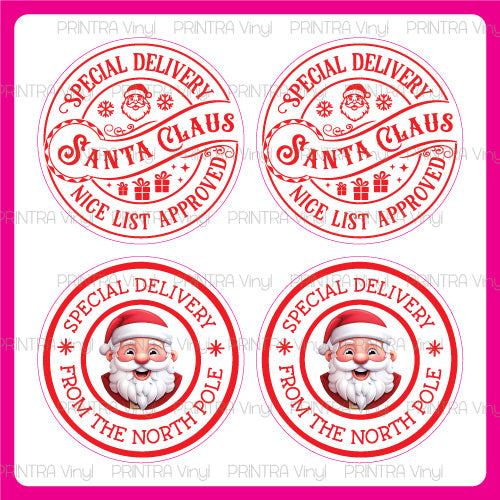 Santa Special Delivery Sticker Sheet