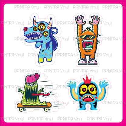 Monsters Attack Sticker Sheet
