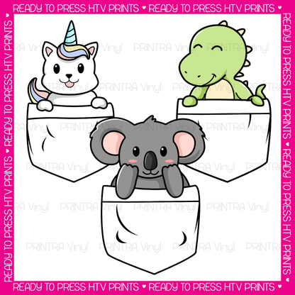 Press-Ready Heat Transfer -Pocket Animals Vol.01