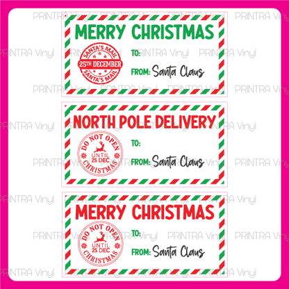 Santa Mail Sticker Sheet