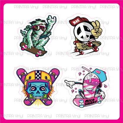 Skater Boy Sticker Sheet
