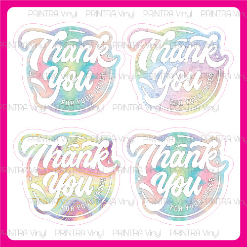 Thank You Pastel Mix Sticker Sheet