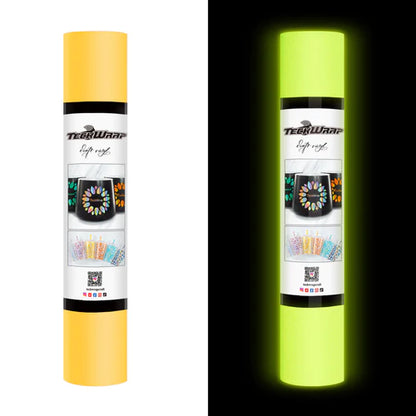 Glow in the Dark Adhesive Vinyl - YELLOW