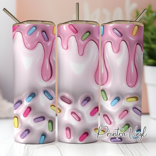 3D Inflated Sprinkles Tumbler Wrap (TW227)