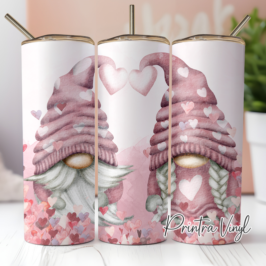 Gnomes 02 Hearts Tumbler Wrap (TW109)