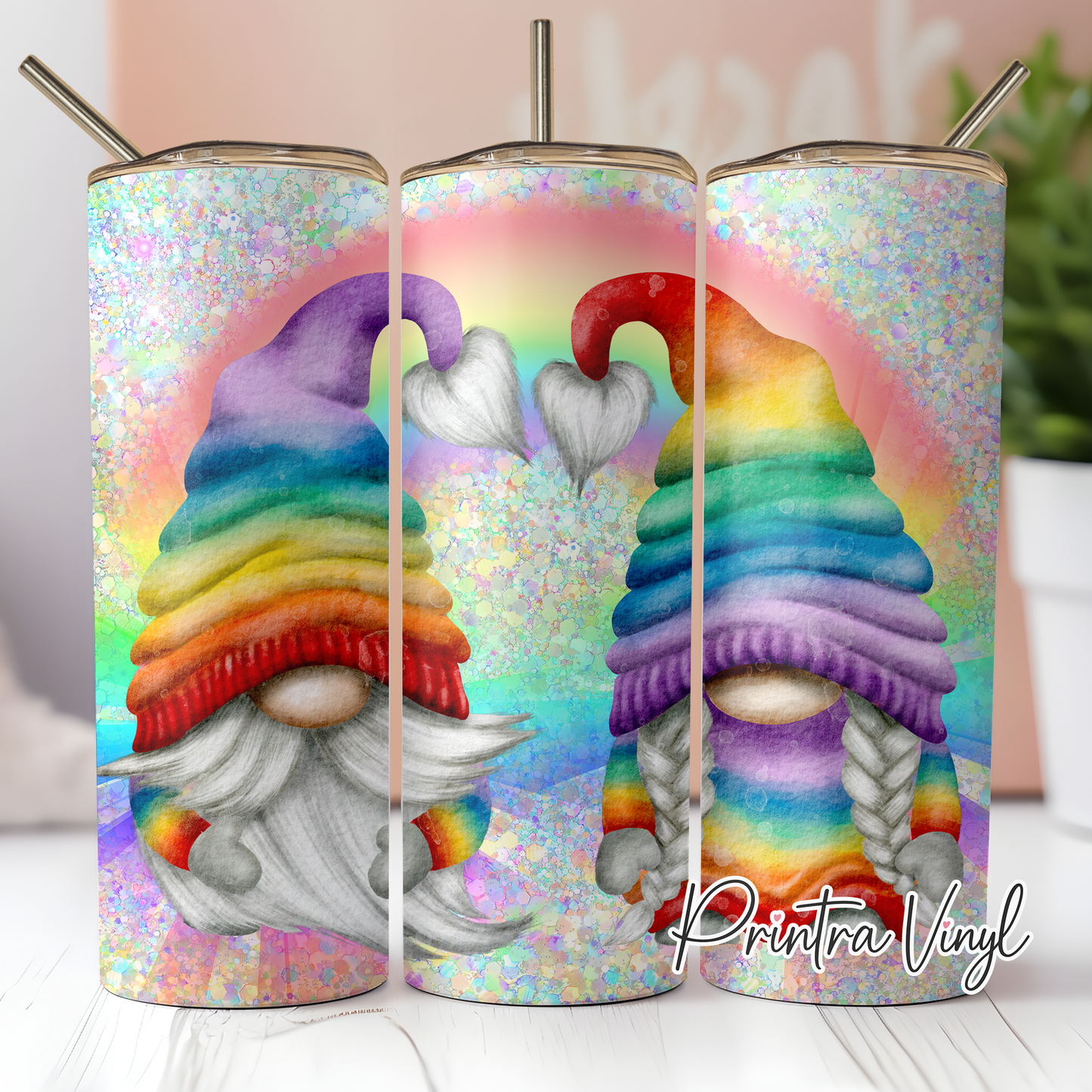 Gnomes 03 Rainbow Tumbler Wrap (TW110)