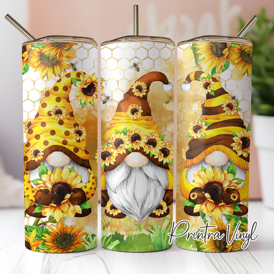 Gnomes 05 Sunflower Tumbler Wrap (TW112)